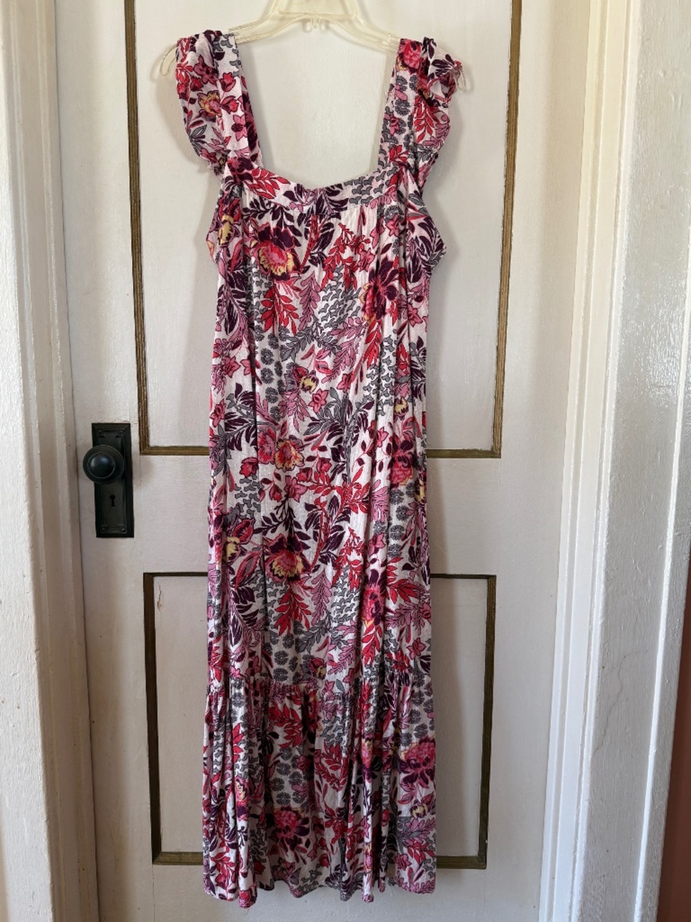 Knox Rose Floral Boho Print Maxi Sundress - NWOT